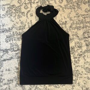 Elegant Black Halter Top